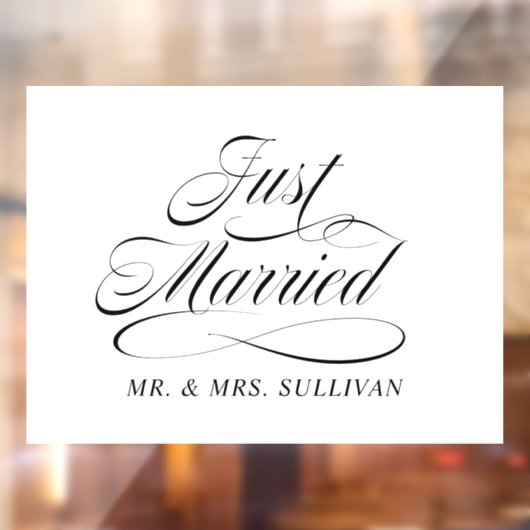 Alleen getrouwd raamsticker (Vel 2)