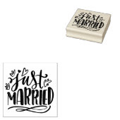 Alleen getrouwd 	rubberstempel (Gestempeld)