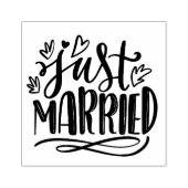 Alleen getrouwd 	rubberstempel (Afrduk)