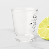 Alleen getrouwd shot glas (Links)