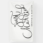 Alleen getrouwd spandoek (Verticaal)