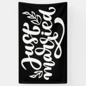 Alleen getrouwd spandoek (Verticaal)