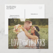 Alleen getrouwd | Weddenschap Hartelijk dank Brief Briefkaart (Voorkant / Achterkant)