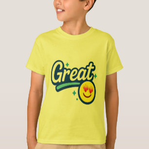 Alleen geweldige vibes - Love Eyes Emoji T-shirt