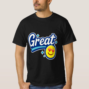 Alleen geweldige vibes - Love Eyes Emoji T-shirt