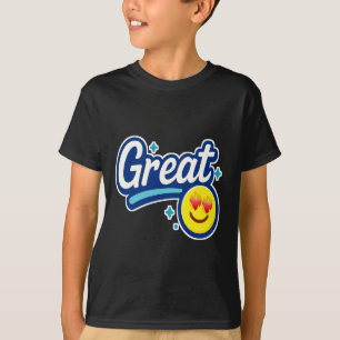 Alleen geweldige vibes - Love Eyes Emoji T-shirt