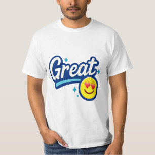 Alleen geweldige vibes - Love Eyes Emoji T-shirt