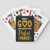 ALLEEN GOD KAN JE VOLMAAKTE VREDE GEVEN POKERKAARTEN (Achterkant)