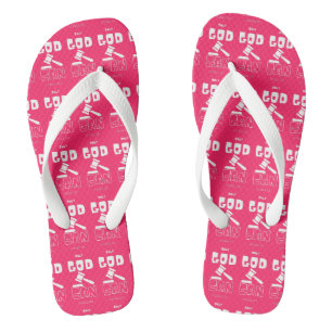 Alleen God kan me beoordelen met roze Unisex Teenslippers