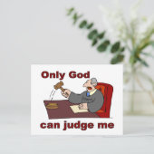 Alleen God kan mij beoordelen Christelijk gezegde Briefkaart (Staand voorkant)