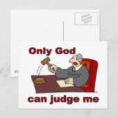 Alleen God kan mij beoordelen Christelijk gezegde Briefkaart (Voorkant / Achterkant)