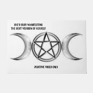 Alleen goede bloemen. deurmat