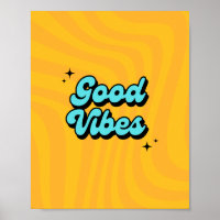 Alleen Goede Vibes: Deel Geluk Met Onze Poster