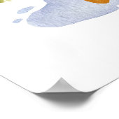 Alleen goede vibes! Ducky in een Puddle Poster Pri (Hoek)