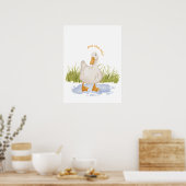 Alleen goede vibes! Ducky in een Puddle Poster Pri (Keuken)