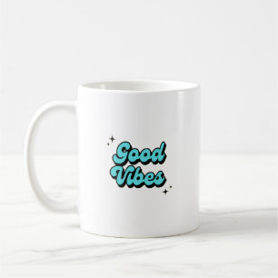 Alleen goede vibes - esthetische typografie Mok on
