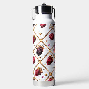 Alleen Goede Vibes Frambozen & Braambessen Patroon Waterfles