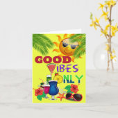Alleen goede Vibes Kaart (Gele Bloem)