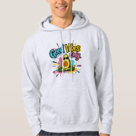 Alleen Goede Vibes Mediterende Avocado Hoodie -T-S