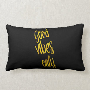 Alleen Goede Vibes Quote Goud Nep Folie Vibe Quote Kussen