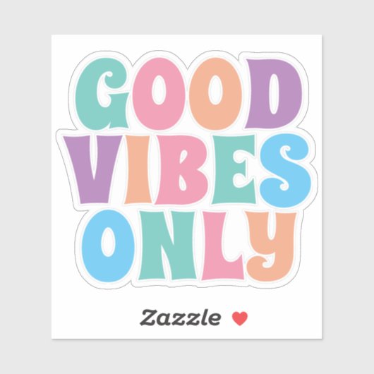 Alleen Goede Vibes Sticker (Vel)