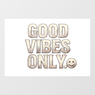Alleen Goede Vibes Typografie Sticker & Cadeau | P