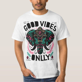 #Alleen goede vibes, Typografie T-shirt