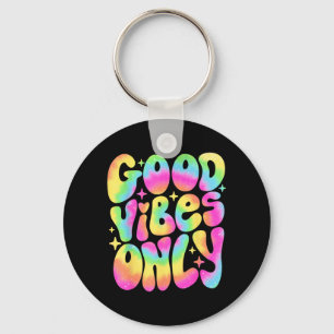 Alleen Goede Vibes Vrede Liefde 60s 70s Tie Dye Gr Sleutelhanger