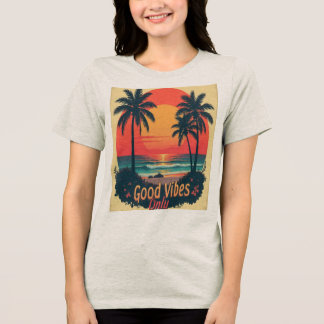 Alleen goede vibraties  Tri-Blend shirt