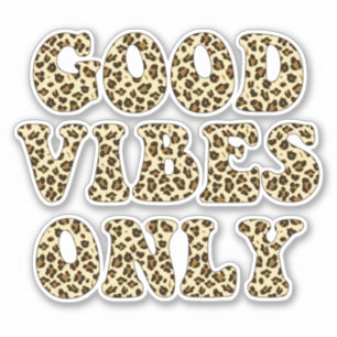Alleen goede virussen - VSCO Girls Leopard Print Sticker