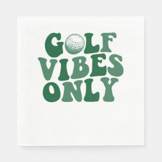 Alleen golfvibes, golfliefhebber servet