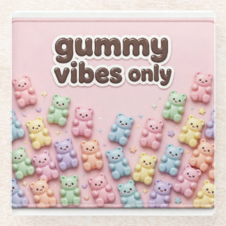 Alleen Gummy Vibes Roze Gummyberen Onderzetter