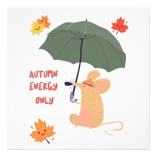 Alleen herfstenergie foto afdruk (Voorkant)