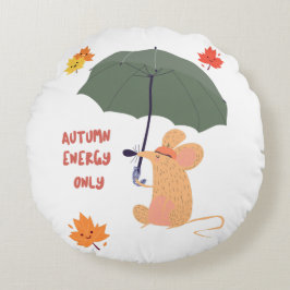 Alleen herfstenergie rond kussen