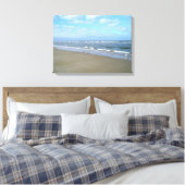 Alleen het strand canvas afdruk (Insitu (Slaapkamer))