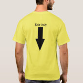 Alleen Hetero Pride Exit T-shirt (Achterkant)