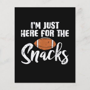 Alleen Hier voor de Snacks American Football Grapp Flyer