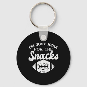 Alleen Hier Voor Snacks Amerikaans Voetbal Grappig Sleutelhanger