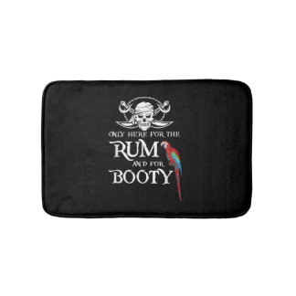 Alleen hierRum en Booty Pirate & Parrot Pirate Badmat