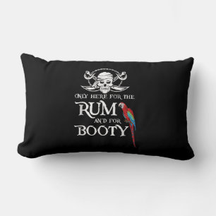 Alleen hierRum en Booty Pirate & Parrot Pirate Kussen