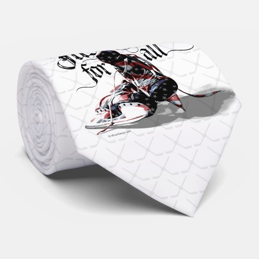 Alleen IJs voor iedereen (Hockey) Stropdas (Opgerold)