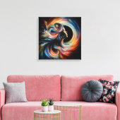 Alleen ik canvas afdruk (Insitu (Woonkamer))