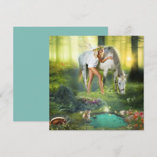 Alleen ik en jij fee met paard (Voorkant / Achterkant)