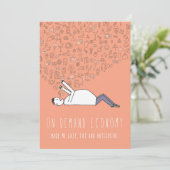 Alleen in het Wenskaart Silicon Valley: Op verzoek Kaart (Staand voorkant)