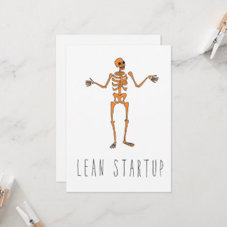 Alleen in Silicon Valley Wenskaart: Lean Startup Kaart