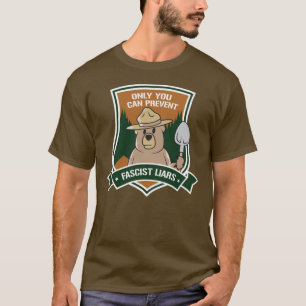 Alleen je kunt fascistische leugens voorkomen t-shirt