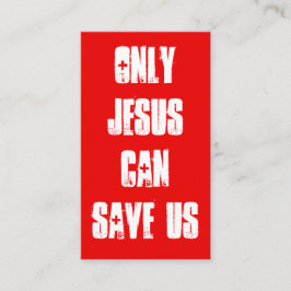 Alleen Jezus kan ons evangelbericht redden Visitekaartje