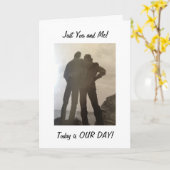 ALLEEN JIJ EN IK OP ONZE EERSTE TROUWDAAG KAART (Gele Bloem)