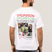 Alleen jij Fotocollage Koppels Kerst Afbeelding T-shirt (Achterkant)