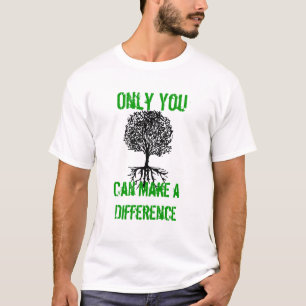 Alleen jij, kan een verschil maken t-shirt